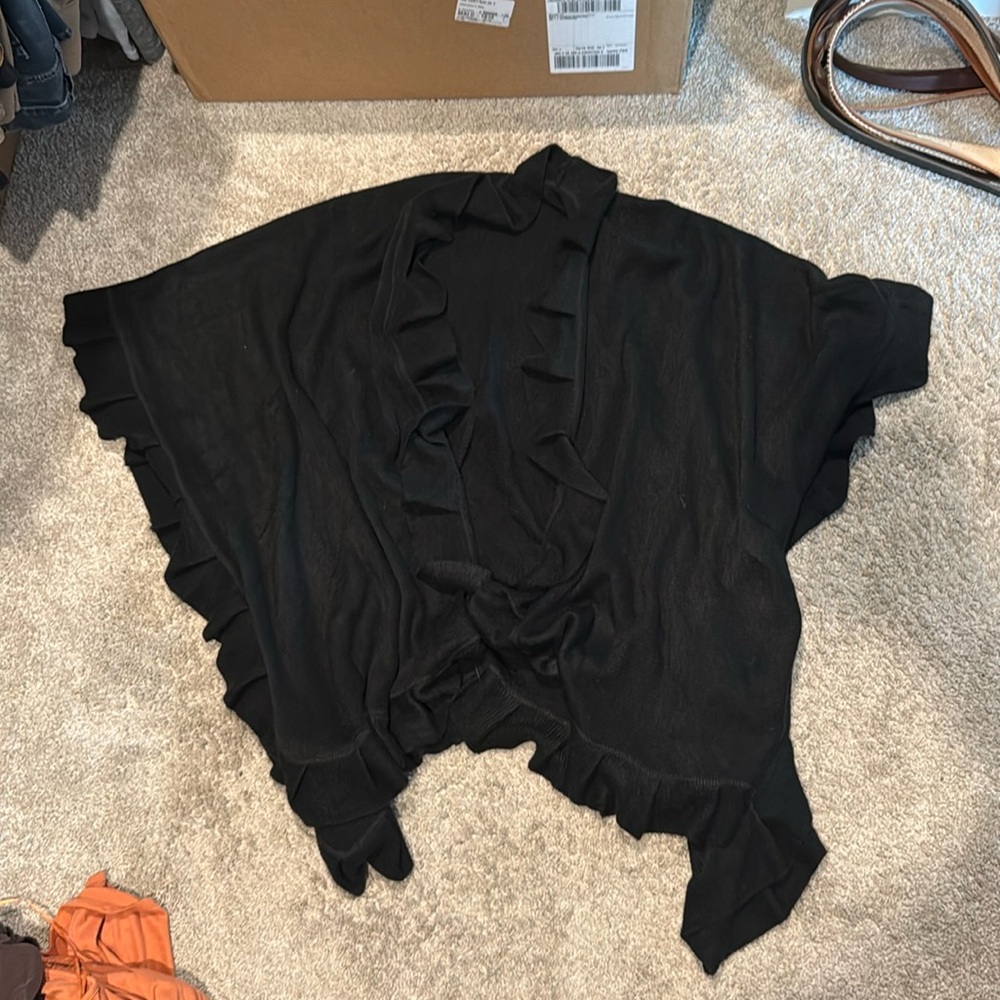 Black Sweater Shawl